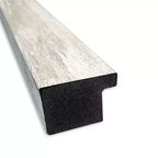 Specchio da parete 40" x 29" con cornice stretta metallizzata screpolata e senza smussatura