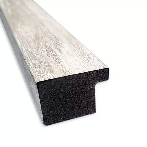 Specchio da parete 40" x 29" con cornice stretta metallizzata screpolata e senza smussatura