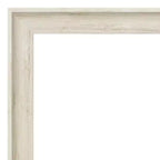 Specchio da parete per bagno 43" x 32" con cornice crema Regal Birch senza smussatura