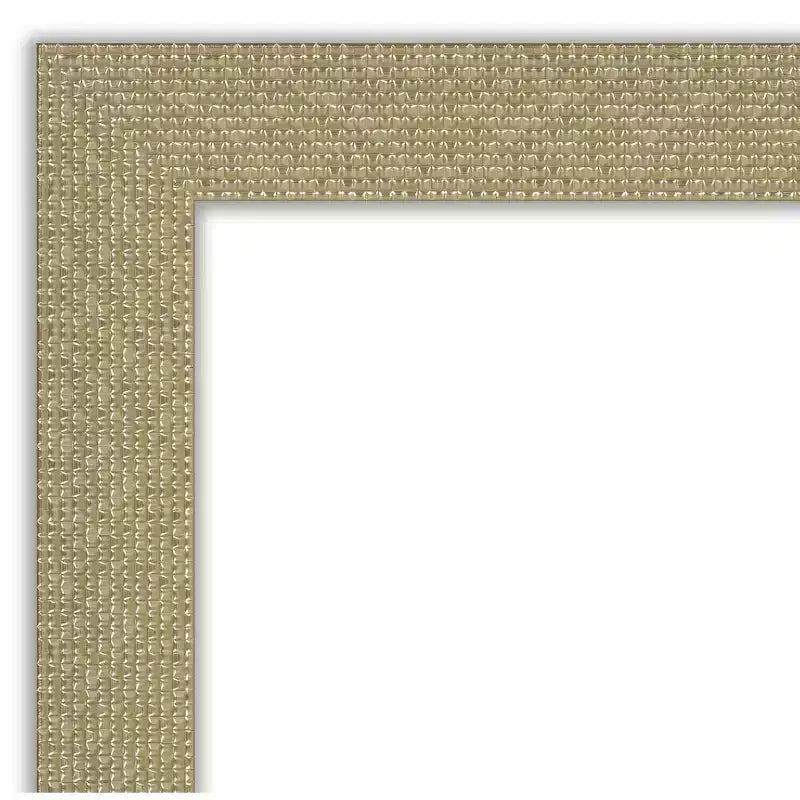 Specchio intero da terra reclinabile con cornice dorata a mosaico non smussata, 71 x 162 cm