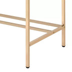 Okak 42IN Elegante Scrivania con Gambe in Metallo Dorato, Scrivania Alta con Ampio Piano del Tavolo, Scrivania da Ufficio per Soggiorno, Sala Lettura