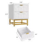 Comodino con 2 cassetti, Cassettiera piccola, Comodino da comodino, Tavolo per camera da letto, Soggiorno,