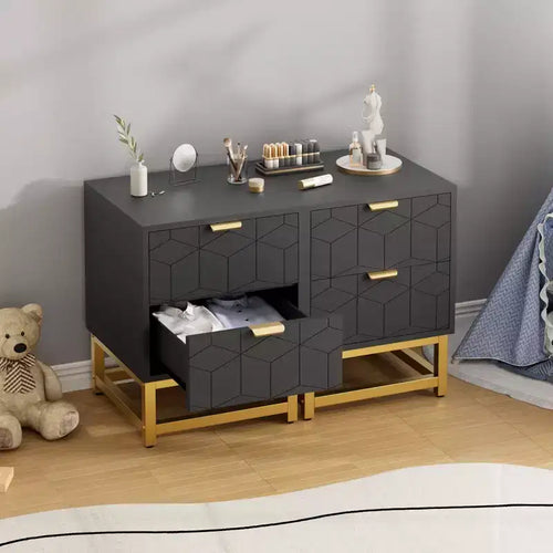 Comodino con 2 cassetti, Cassettiera piccola, Comodino da comodino, Tavolo per camera da letto, Soggiorno,