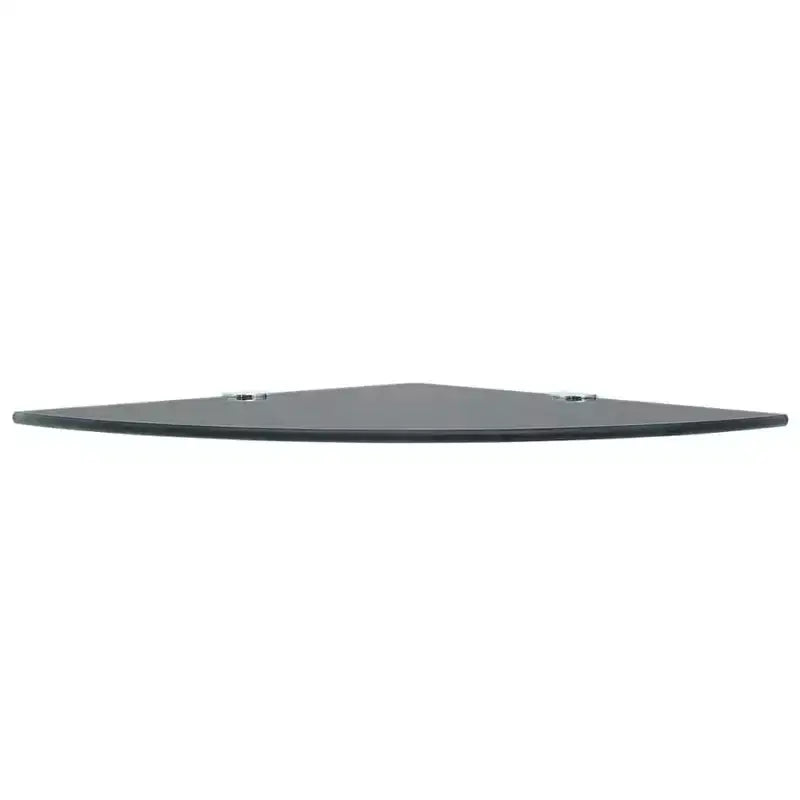Mensole angolari, set da 2, vetro temperato di sicurezza nero, 24,9x24,9 cm