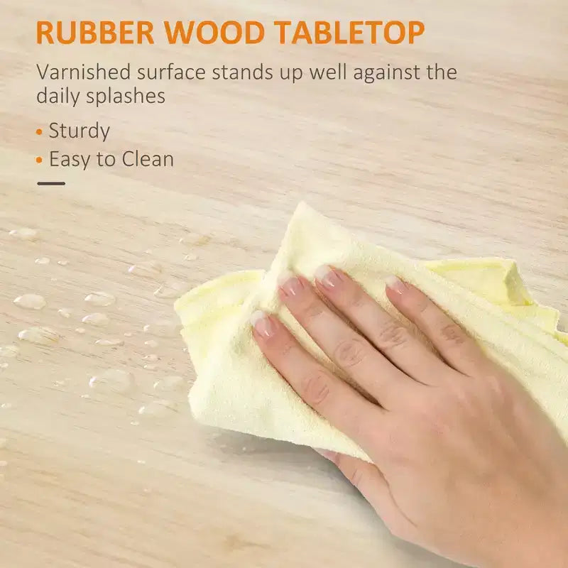 Carrello da cucina con isola, isola da cucina mobile con ripiano portaoggetti, piano in legno massello, cassetto, per sala da pranzo