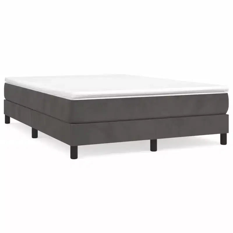 Giroletto in velluto grigio scuro (100% poliestere), compensato, legno ingegnerizzato