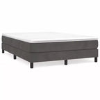 Giroletto in velluto grigio scuro (100% poliestere), compensato, legno ingegnerizzato