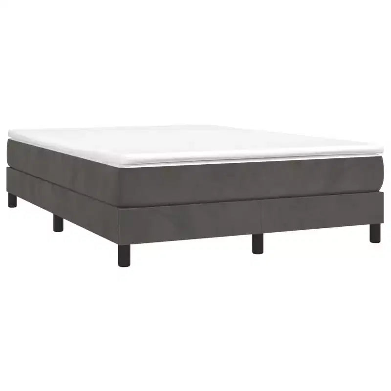 Giroletto in velluto grigio scuro (100% poliestere), compensato, legno ingegnerizzato