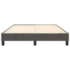 Giroletto in velluto grigio scuro (100% poliestere), compensato, legno ingegnerizzato