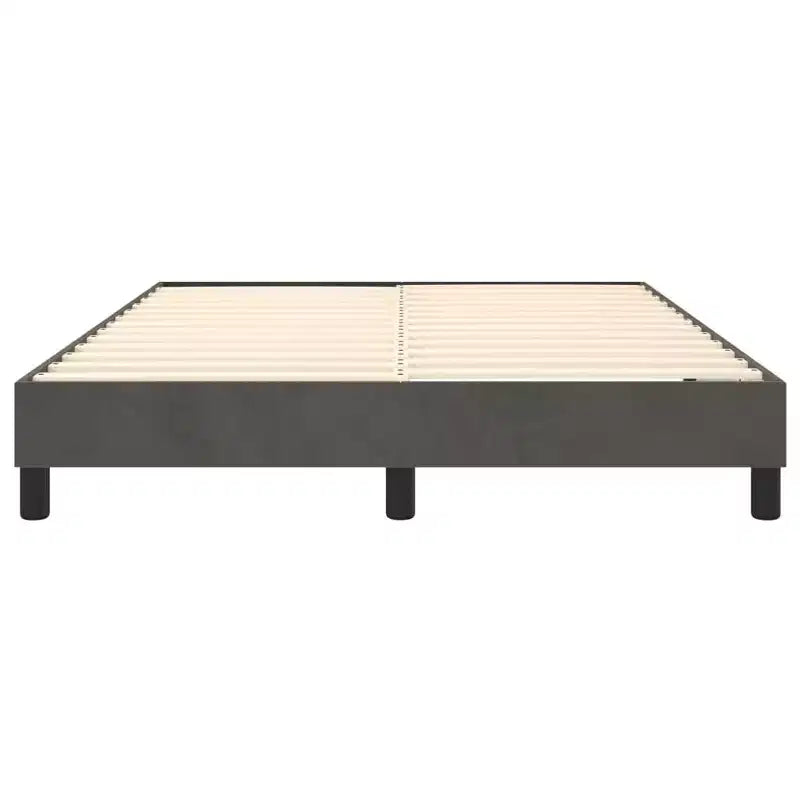 Giroletto in velluto grigio scuro (100% poliestere), compensato, legno ingegnerizzato