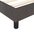 Giroletto in velluto grigio scuro (100% poliestere), compensato, legno ingegnerizzato