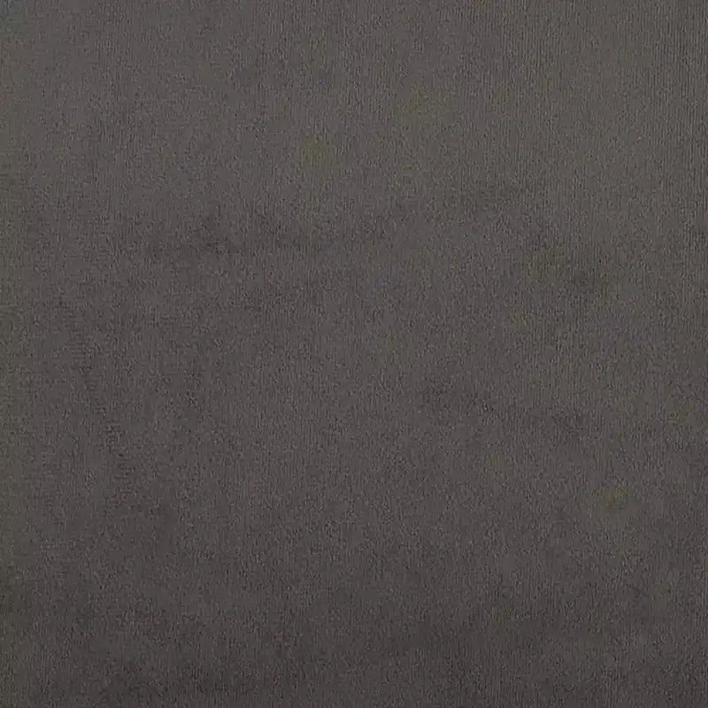 Giroletto in velluto grigio scuro (100% poliestere), compensato, legno ingegnerizzato