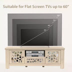 Mobile porta TV da 55" stile retrò con ante a specchio e cassetto