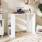 Scrivania compatta da 91 cm con 3 ripiani aperti e kit anti-ribaltamento – Casa, Ufficio e Dormitorio