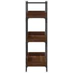 vidaXL Libreria Quercia marrone Legno multistrato e metallo 100 x 33 x 108,5 cm