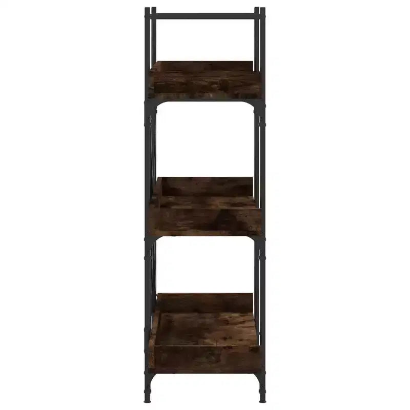 vidaXL Libreria Quercia marrone Legno multistrato e metallo 100 x 33 x 108,5 cm