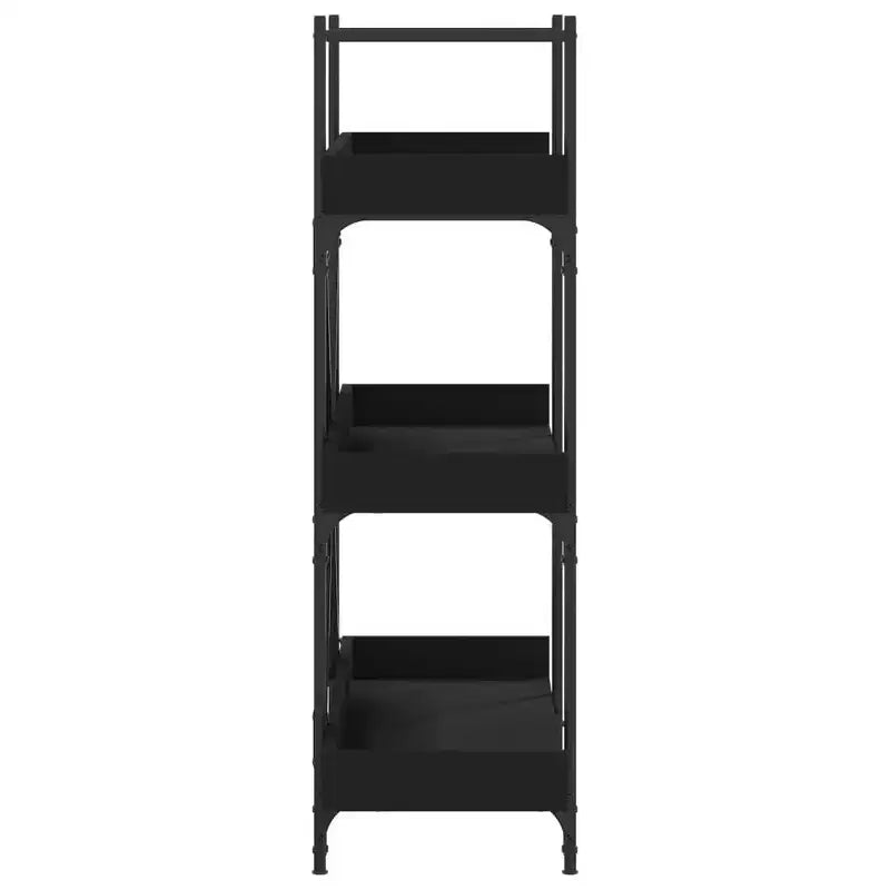 vidaXL Libreria Quercia marrone Legno multistrato e metallo 100 x 33 x 108,5 cm