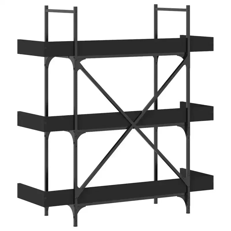 vidaXL Libreria Quercia marrone Legno multistrato e metallo 100 x 33 x 108,5 cm