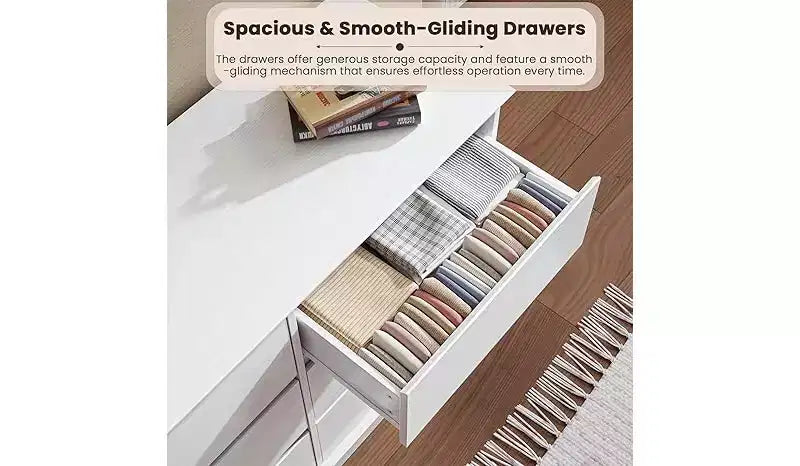 Comodino a 12 cassetti, Cassettiera con cassetti profondi, Cassettiera doppia grande per armadio con piano largo, Cassettiera alta in legno per soggiorno, camera da letto