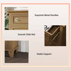 Cassettiera a 7 cassetti moderna in legno con maniglie vintage – Camera da letto e porta TV