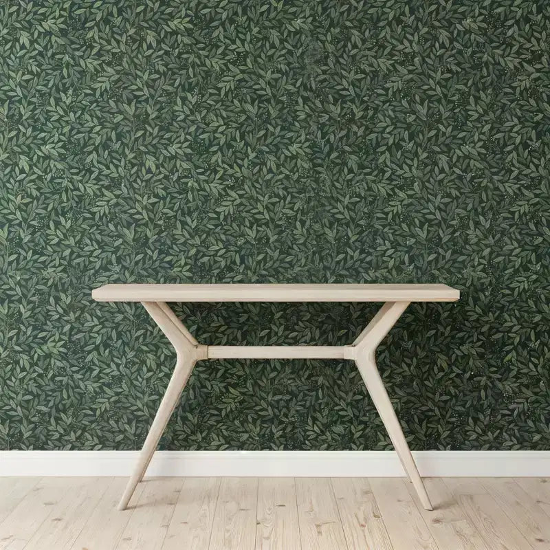 Consolle con Gambe Incrociate da 117 cm – Legno Massello di Pino, Tavolo da Ingresso Stile Mid-Century Modern
