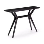 Consolle con Gambe Incrociate da 117 cm – Legno Massello di Pino, Tavolo da Ingresso Stile Mid-Century Modern