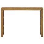Consolle 110 x 35 x 75 cm – in Legno Massello di Teak, Finitura Rustica Naturale