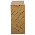 Consolle 110 x 35 x 75 cm – in Legno Massello di Teak, Finitura Rustica Naturale
