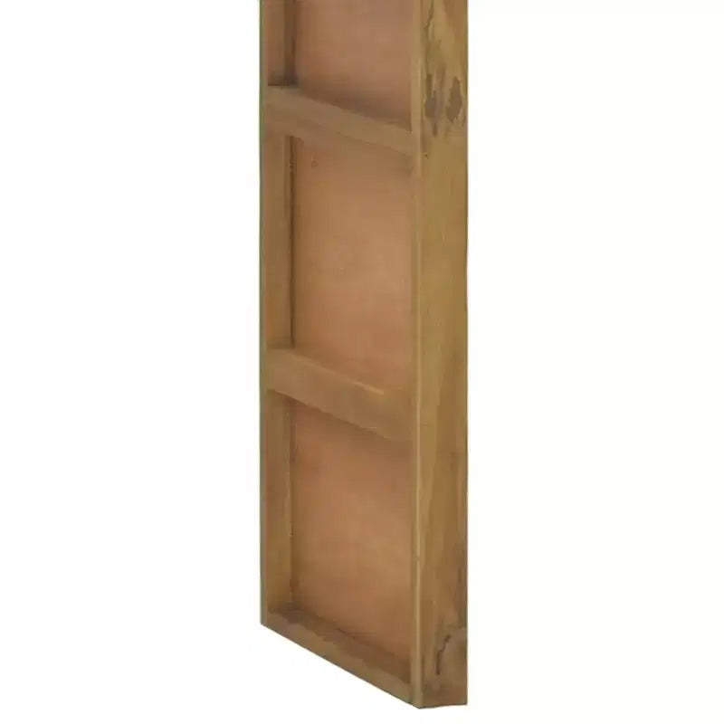 Consolle 110 x 35 x 75 cm – in Legno Massello di Teak, Finitura Rustica Naturale
