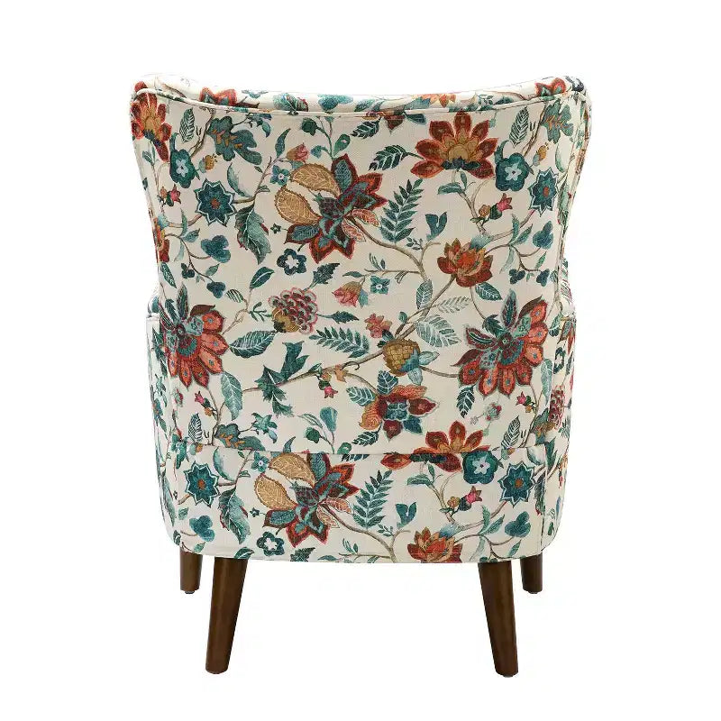 Set di 2 comode poltrone da soggiorno con motivo floreale – Design a pozzetto