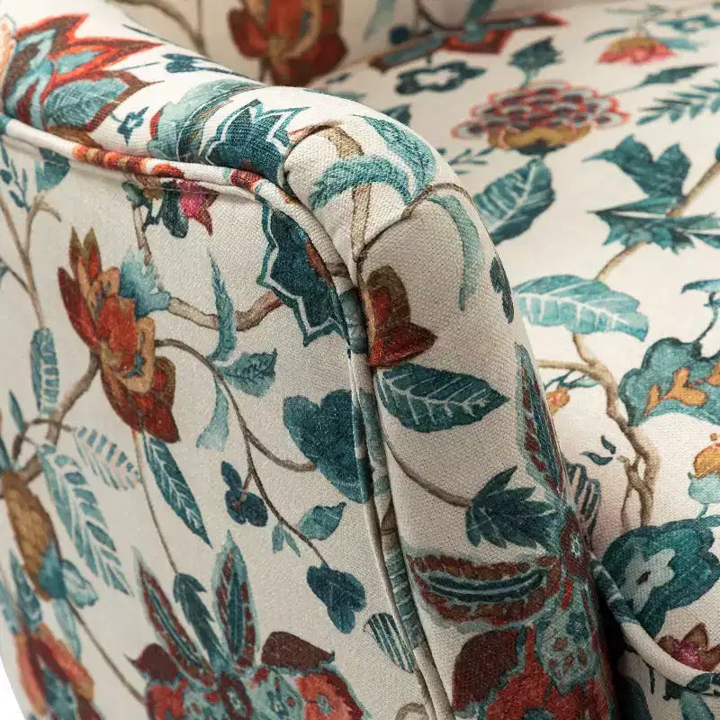 Set di 2 comode poltrone da soggiorno con motivo floreale – Design a pozzetto