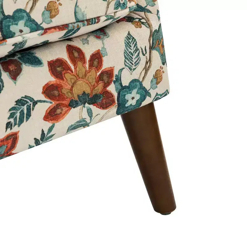 Set di 2 comode poltrone da soggiorno con motivo floreale – Design a pozzetto