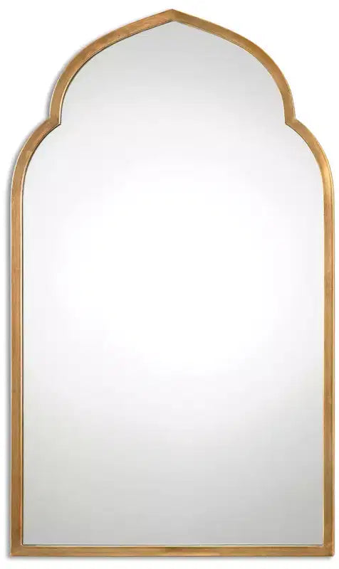 Uttermost Kenitra 40 x 24 Moroccan Arch Top Gold Wall Mirror