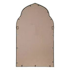 Specchio da parete in metallo dorato antico a forma di arco marocchino, 101,6 x 61 cm