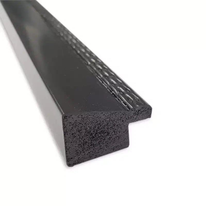 Specchio da Parete per Bagno Non Smussato – Cornice Sottile Nera Satinata, Specchio 18" x 24"