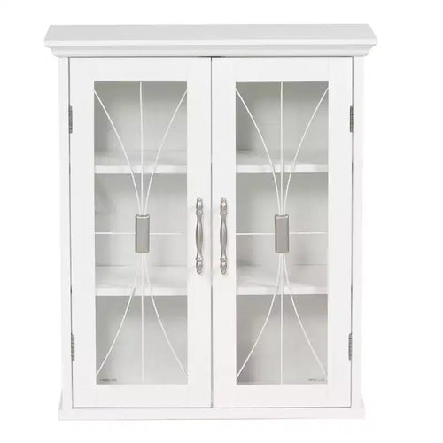 Teamson Home Delaney 20.5 x 24 2-Door Removable Wall Cabinet, White