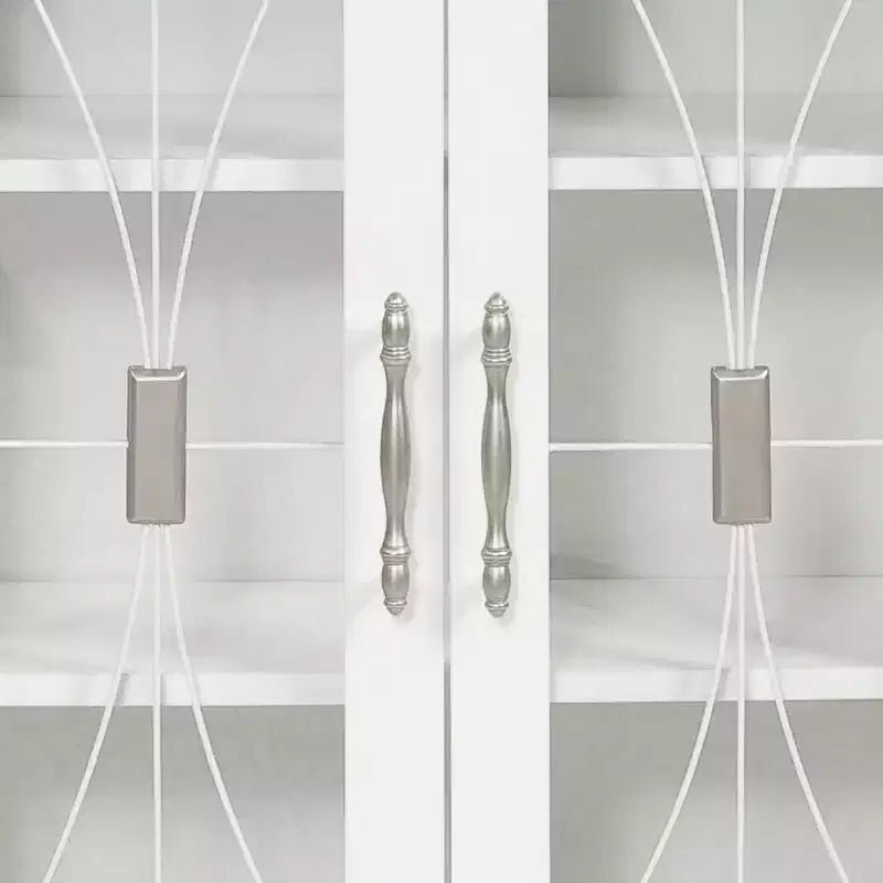 Armadietto da muro rimovibile a 2 ante da 52 x 61 cm con ante in vetro temperato – Bianco