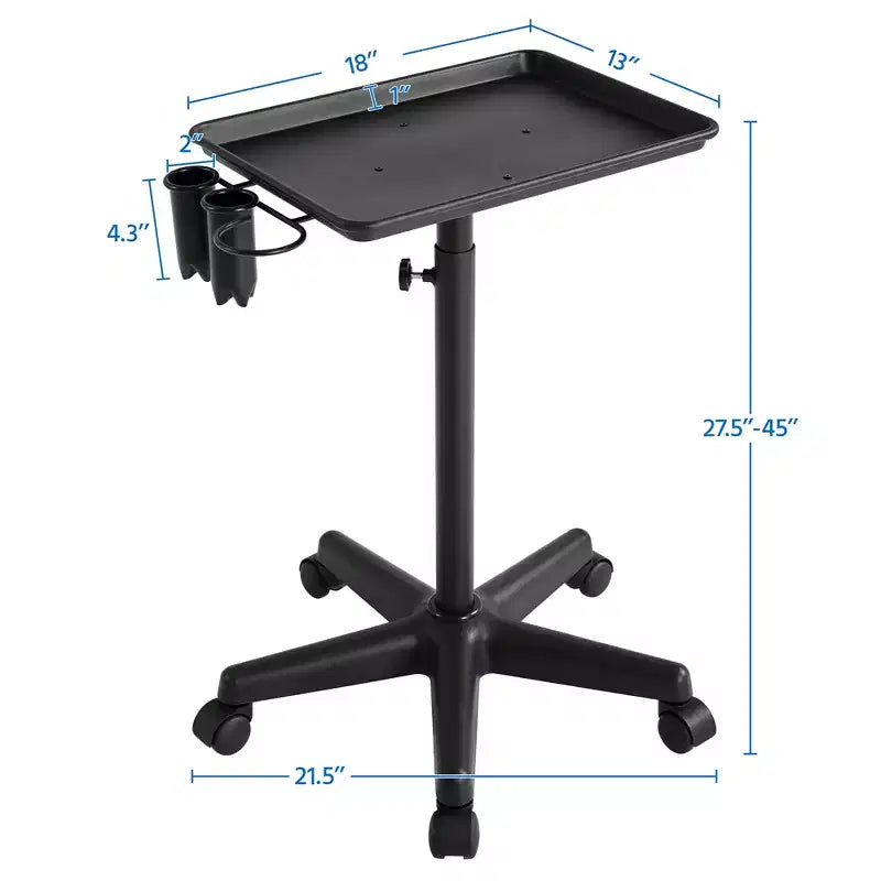 Yaheetech Vassoio per Strumenti per Capelli Carrello Rotante Professionale da Salone