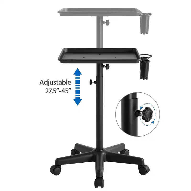 Yaheetech Vassoio per Strumenti per Capelli Carrello Rotante Professionale da Salone