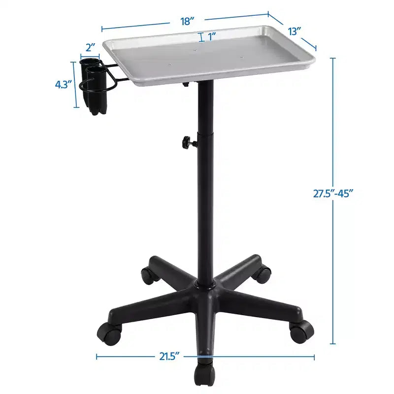 Yaheetech Vassoio per Strumenti per Capelli Carrello Rotante Professionale da Salone