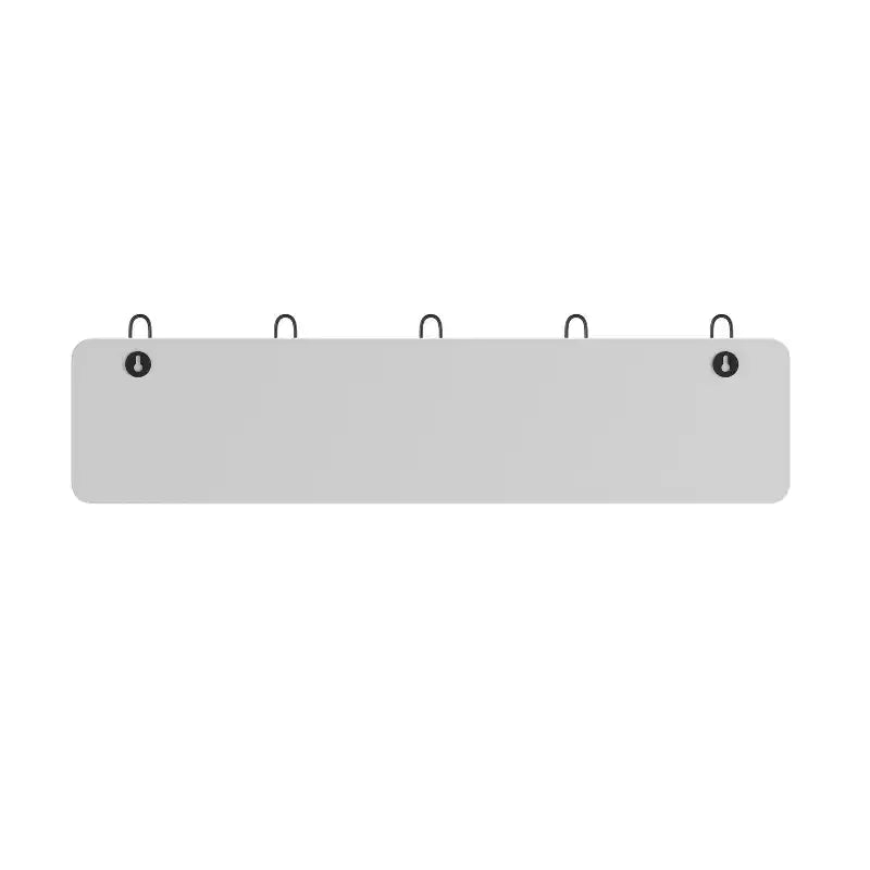 Scaffale da parete in legno massello di pino da 24" con 5 ganci – Ingresso, cucina e bagno